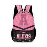 Customized Backpack for Girls Ages 3-10 - Personalized Glitter Monogrammed Name Bags for Kindergarten, Preschool and Elementary School Children