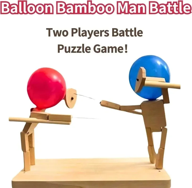 BambooBash™- Wooden Fencing Puppets Game