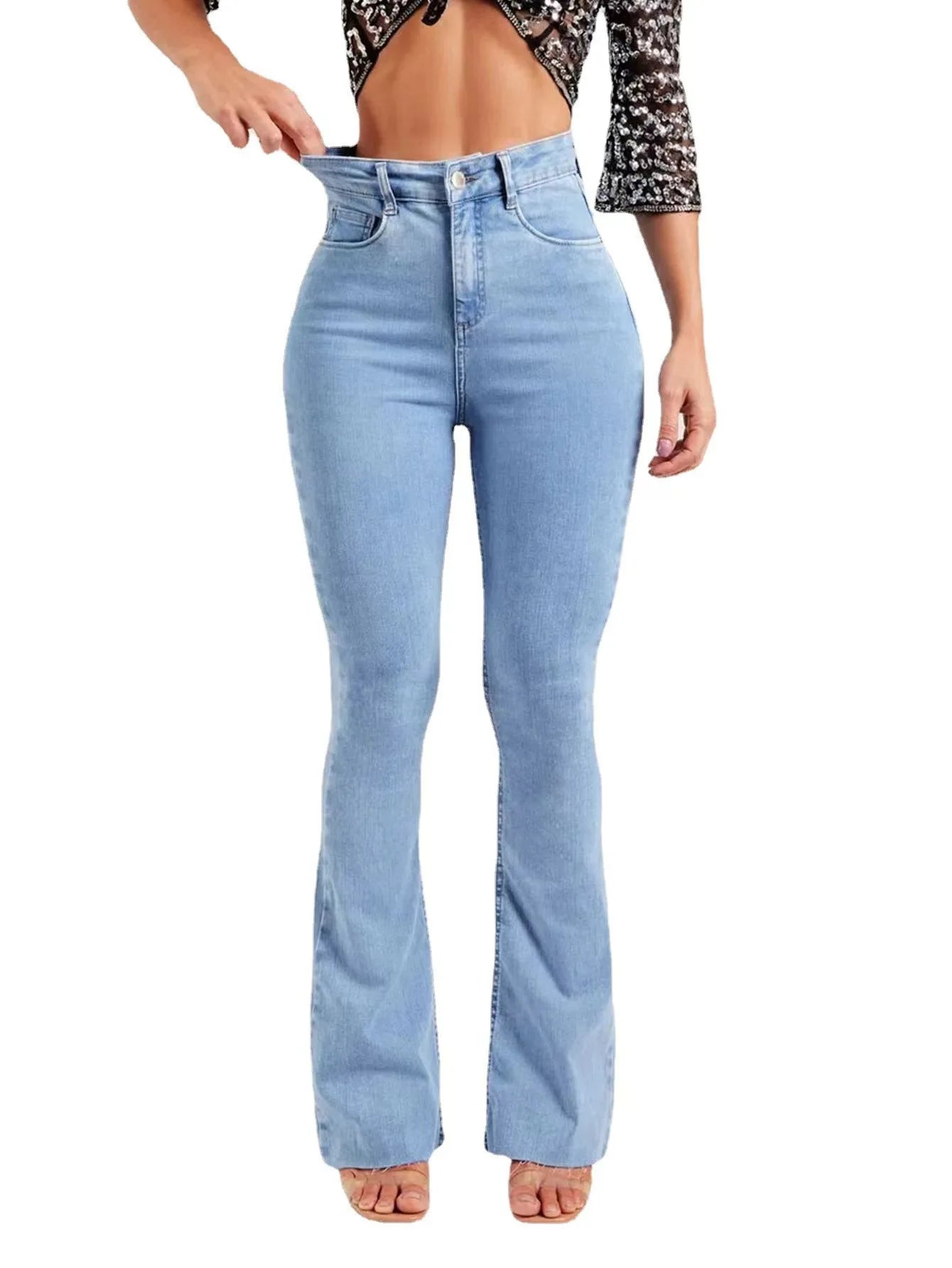 Tummy Control Ultra High Rise Stretch Flare Jean👖