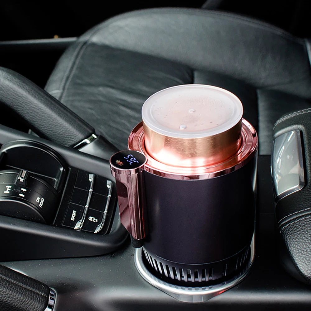 Cooling & Heating Portable Smart Cup Holder, Digital Display