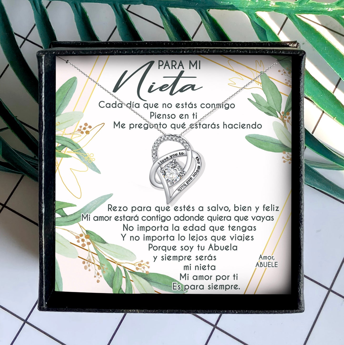 NECKLACE FOR GRANDDAUGHTER FROM GRANDMA - SPANISH