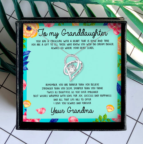 I LOVE YOU ALWAYS AND FOREVER - NECKLACE FOR GRANDDAUGHTER FROM GRANDMA