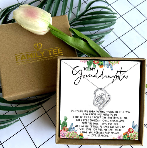I LOVE YOU FOREVER AND ALWAYS - NECKLACE FOR GRANDDAUGHTER FROM GRANDMA