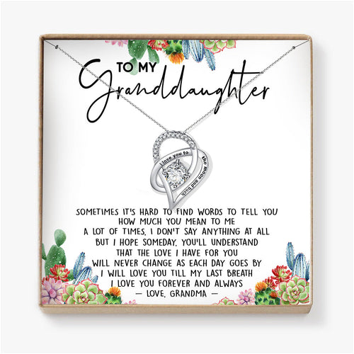 I LOVE YOU FOREVER AND ALWAYS - NECKLACE FOR GRANDDAUGHTER FROM GRANDMA