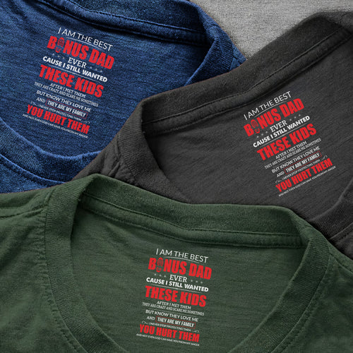 I Don't Have A Stepdaughter - Personalized Shirt With Design Inner Neck