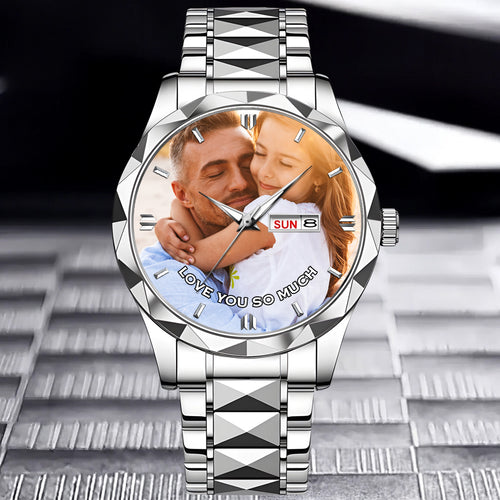 Personalized Photo & Text Custom Watch | Perfect Gift for Friend, Family