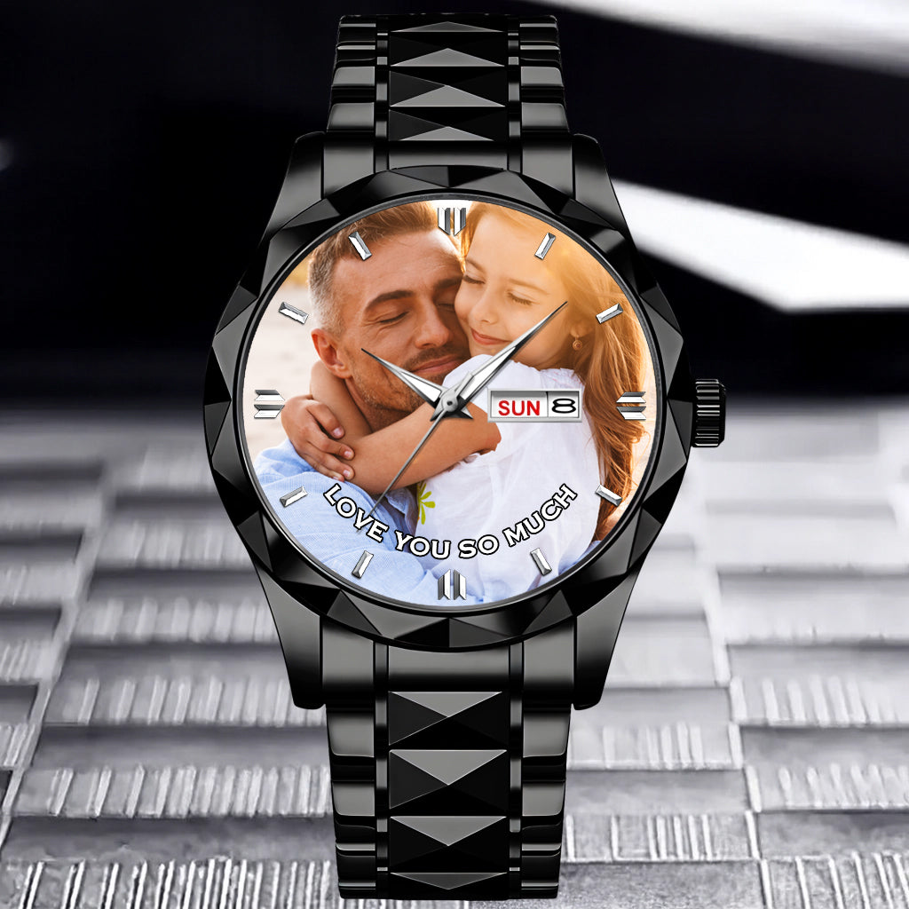 Personalized Photo & Text Custom Watch | Perfect Gift for Friend, Family