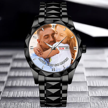 Personalized Photo & Text Custom Watch | Perfect Gift for Friend, Family
