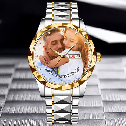 Personalized Photo & Text Custom Watch | Perfect Gift for Friend, Family