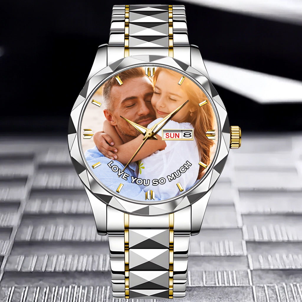 Personalized Photo & Text Custom Watch | Perfect Gift for Friend, Family