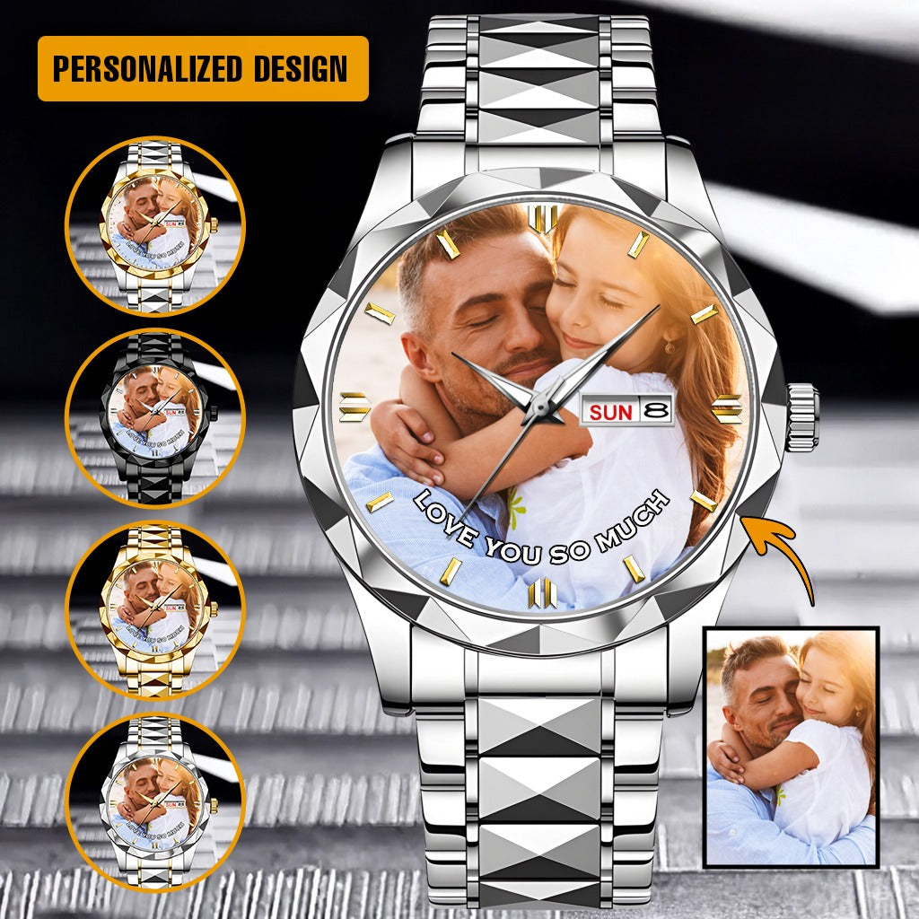 Personalized Photo & Text Custom Watch | Perfect Gift for Friend, Family