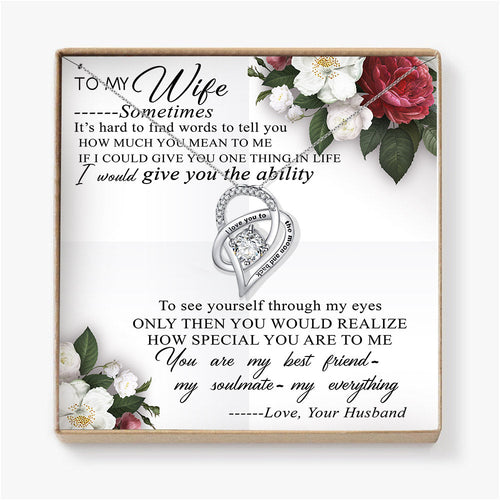 YOU ARE MY BEST FRIEND - MY SOULMATE - MY EVERYTHING - NECKLACE FOR WIFE