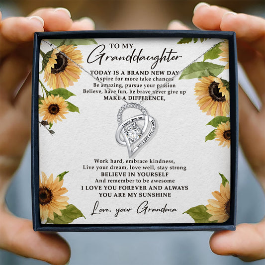TODAY IS A BRAND NEW DAY - NECKLACE FOR GRANDDAUGHTER FROM GRANDMA