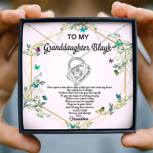 KEEP ME IN YOUR HEART - NECKLACE FOR GRANDDAUGHTER FROM GRANDMA