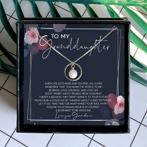 FOLLOW YOUR DREAMS - NECKLACE FOR GRANDDAUGHTER FROM GRANDMA