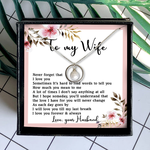 LOVE YOU TILL MY LAST BREATH - NECKLACE FOR WIFE FROM HUSBAND