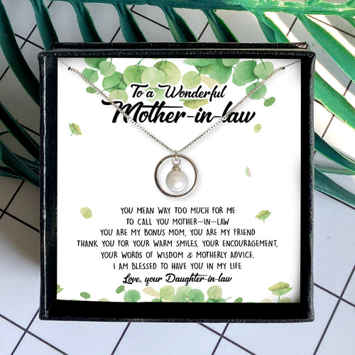 YOU ARE MY FRIEND - NECKLACE FOR MOTHER-IN-LAW FROM DAUGHTER-IN-LAW