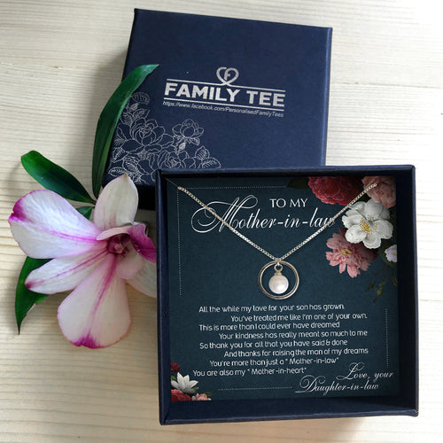 THANKS FOR RAISING THE MAN - NECKLACE FOR MOTHER-IN-LAW FROM DAUGHTER-IN-LAW