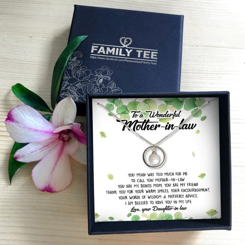 YOU ARE MY FRIEND - NECKLACE FOR MOTHER-IN-LAW FROM DAUGHTER-IN-LAW