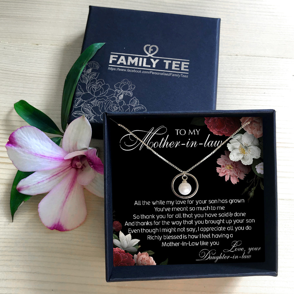 I APPRECIATE ALL YOU DO - NECKLACE FOR MOTHER-IN-LAW FROM DAUGHTER-IN-LAW
