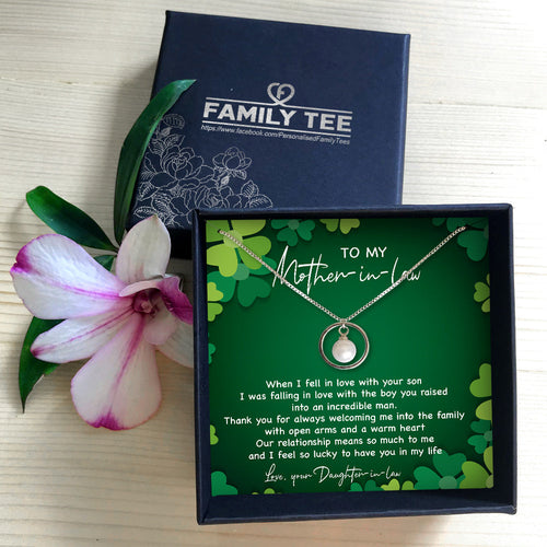 OPEN ARMS AND A WARM HEART - NECKLACE FOR MOTHER-IN-LAW FROM DAUGHTER-IN-LAW