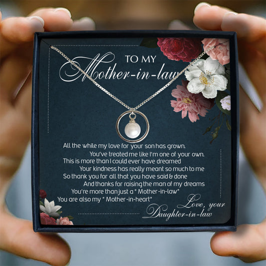 THANKS FOR RAISING THE MAN - NECKLACE FOR MOTHER-IN-LAW FROM DAUGHTER-IN-LAW