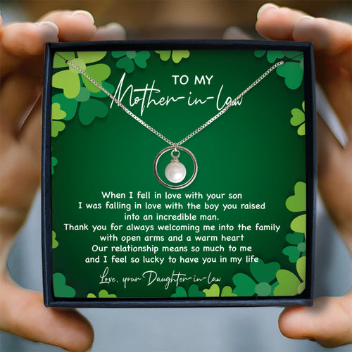 OPEN ARMS AND A WARM HEART - NECKLACE FOR MOTHER-IN-LAW FROM DAUGHTER-IN-LAW