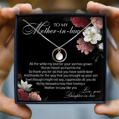 I APPRECIATE ALL YOU DO - NECKLACE FOR MOTHER-IN-LAW FROM DAUGHTER-IN-LAW