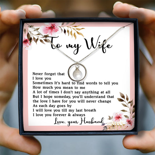 LOVE YOU TILL MY LAST BREATH - NECKLACE FOR WIFE FROM HUSBAND