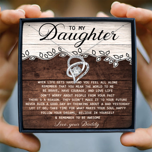 REMEMBER TO BE AWESOME - NECKLACE FOR DAUGHTER FROM DADDY