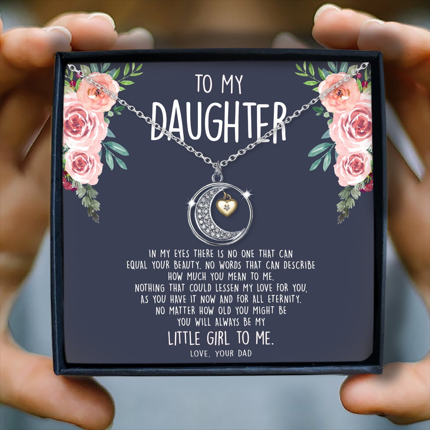 HOW MUCH YOU MEAN TO ME  - NECKLACE FOR DAUGHTER