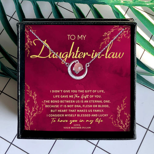 TO HAVE YOU IN MY LIFE - CRYSTAL CLAVICLE NECKLACE FOR DAUGHTER-IN-LAW