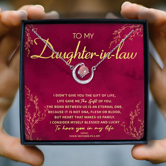 TO HAVE YOU IN MY LIFE - CRYSTAL CLAVICLE NECKLACE FOR DAUGHTER-IN-LAW