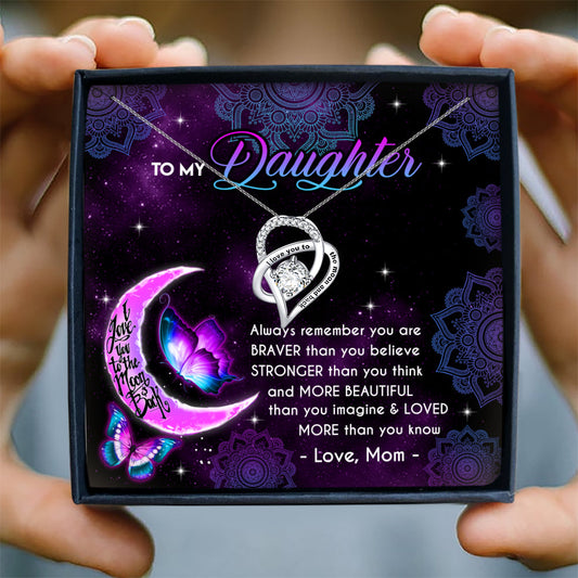 LOVED MORE THAN YOU KNOW - NECKLACE FOR DAUGHTER FROM MOM