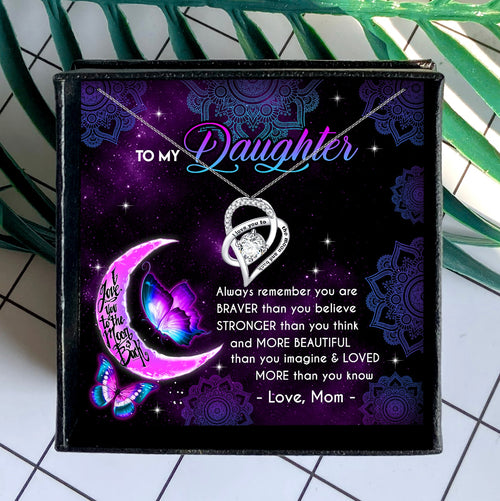 LOVED MORE THAN YOU KNOW - NECKLACE FOR DAUGHTER FROM MOM