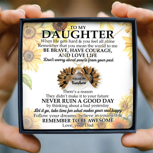 DON'T WORRY ABOUT PEOPLE FROM YOUR PAST - NECKLACE FOR DAUGHTER