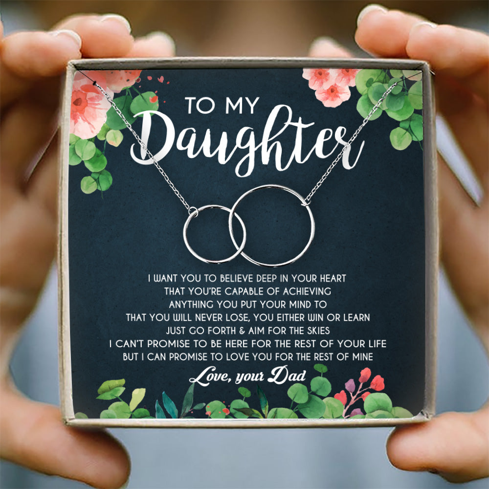 I WANT YOU TO BELIEVE DEEP IN YOUR HEART - NECKLACE FOR DAUGHTER
