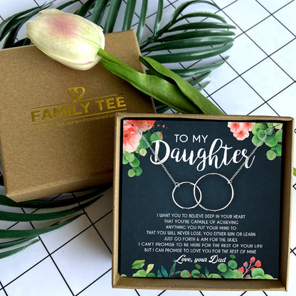 I WANT YOU TO BELIEVE DEEP IN YOUR HEART - NECKLACE FOR DAUGHTER