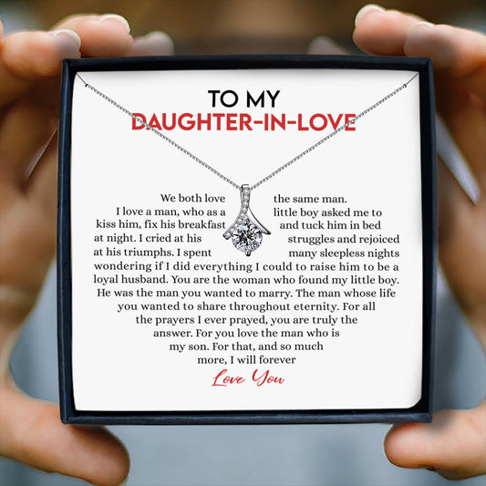 I WILL FOREVER LOVE YOU - NECKLACE FOR DAUGHTER-IN-LOVE