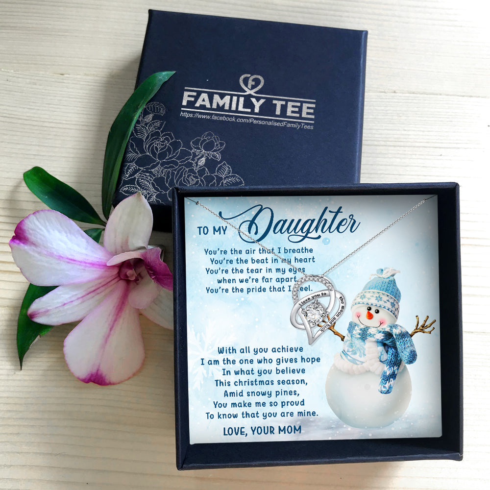 YOU MAKE ME SO PROUD - NECKLACE FOR DAUGHTER FROM MOM