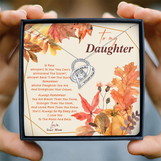 I LOVE YOU TO THE MOON AND BACK - NECKLACE FOR DAUGHTER FROM MOM