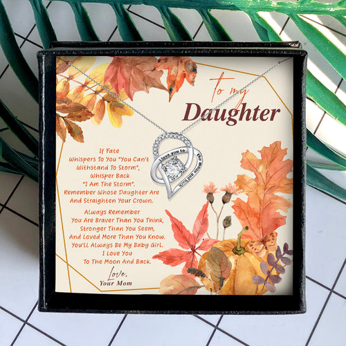 I LOVE YOU TO THE MOON AND BACK - NECKLACE FOR DAUGHTER FROM MOM