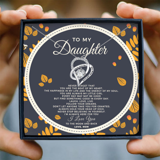 YOU ARE THE BEAT OF MY HEART - NECKLACE FOR DAUGHTER FROM MOM