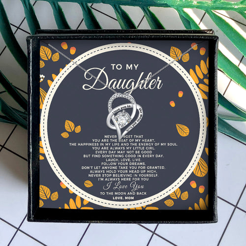 YOU ARE THE BEAT OF MY HEART - NECKLACE FOR DAUGHTER FROM MOM