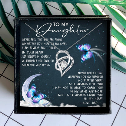JUST BELIEVE IN YOURSELF - NECKLACE FOR DAUGHTER FROM DAD