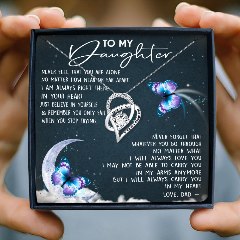 JUST BELIEVE IN YOURSELF - NECKLACE FOR DAUGHTER FROM DAD
