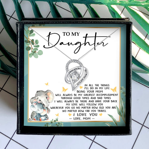 I LOVE YOU TO THE MOON AND BACK - NECKLACE FOR DAUGHTER FROM MOM