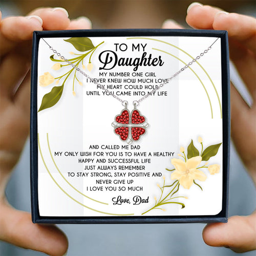 MY NUMBER ONE GIRL - NECKLACE FOR DAUGHTER FROM DAD