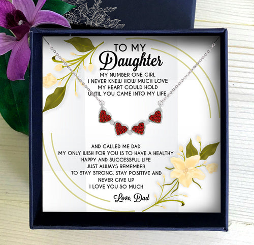 MY NUMBER ONE GIRL - NECKLACE FOR DAUGHTER FROM DAD