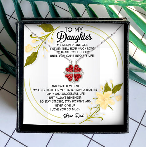 MY NUMBER ONE GIRL - NECKLACE FOR DAUGHTER FROM DAD